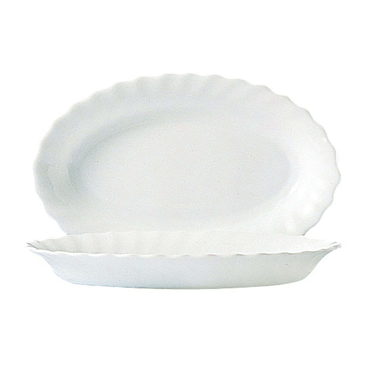 Servingsfat Luminarc Trianon Vit Glas (22 cm) (24 antal)